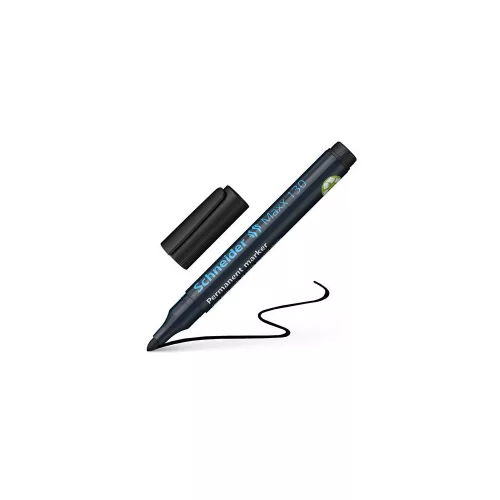 Alkoholos marker, 1-3 mm, kúpos, SCHNEIDER "Maxx 130", fekete
