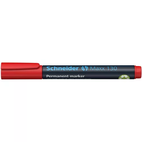 Alkoholos marker, 1-3 mm, kúpos, SCHNEIDER "Maxx 130", piros