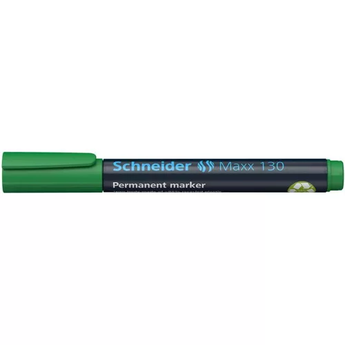 Alkoholos marker, 1-3 mm, kúpos, SCHNEIDER "Maxx 130", zöld