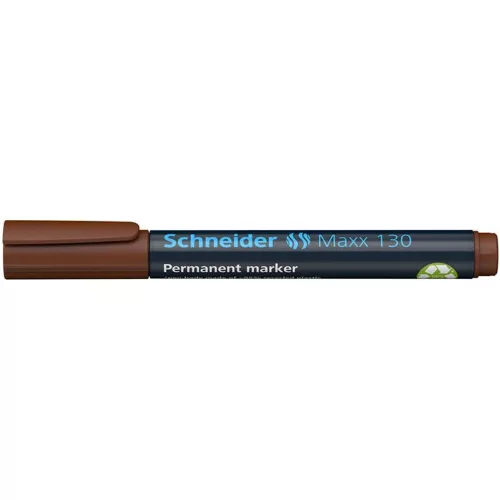 Alkoholos marker, 1-3 mm, kúpos, SCHNEIDER "Maxx 130", barna