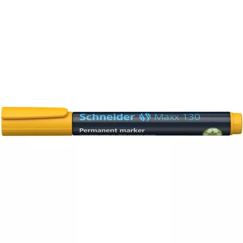 Alkoholos marker, 1-3 mm, kúpos, SCHNEIDER "Maxx 130", sárga
