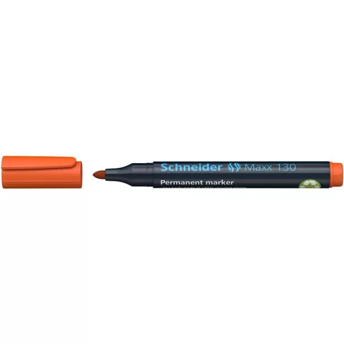 Alkoholos marker, 1-3 mm, kúpos, SCHNEIDER "Maxx 130", narancssárga