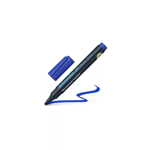 Alkoholos marker, 1-4 mm, vágott, SCHNEIDER "Maxx 133", kék