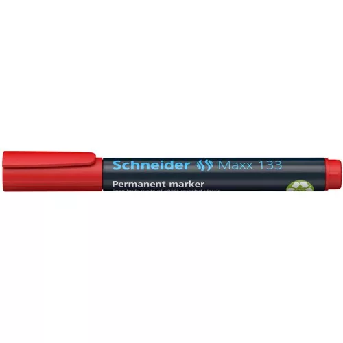 Alkoholos marker, 1-4 mm, vágott, SCHNEIDER "Maxx 133", piros