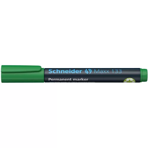 Alkoholos marker, 1-4 mm, vágott, SCHNEIDER "Maxx 133", zöld