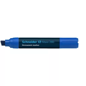   Alkoholos marker, 4-12 mm, vágott, SCHNEIDER "Maxx 280", kék