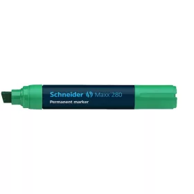   Alkoholos marker, 4-12 mm, vágott, SCHNEIDER "Maxx 280", zöld