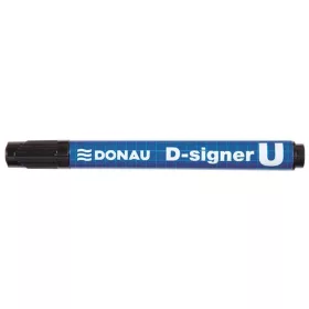   Alkoholos marker, 2-4 mm, kúpos, DONAU "D-signer U", fekete