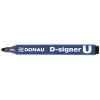 Alkoholos marker, 2-4 mm, kúpos, DONAU "D-signer U", fekete