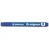 Alkoholos marker, 2-4 mm, kúpos, DONAU "D-signer U", kék