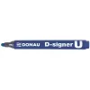 Alkoholos marker, 2-4 mm, kúpos, DONAU "D-signer U", kék