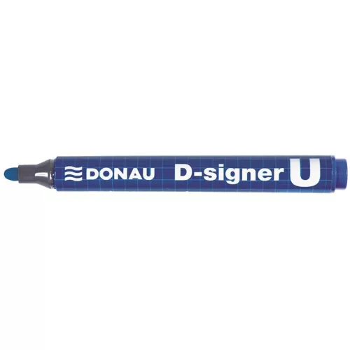 Alkoholos marker, 2-4 mm, kúpos, DONAU "D-signer U", kék