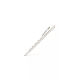   Golyóstoll, 0,5 mm,  nyomógombos, fehér tolltest, FABER-CASTELLG "Grip 2010-M", kék