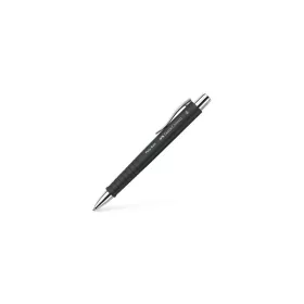   Golyóstoll, 0,7 mm,  nyomógombos, FABER-CASTELL "Poly Ball", fekete