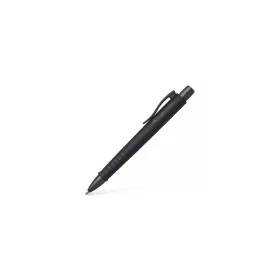   Golyóstoll, 0,7 mm, nyomógombos tolltest, fekete tolltest, FABER-CASTELL "Poly Ball Urban", kék