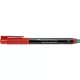 Alkoholos marker, OHP, 0,4 mm, FABER-CASTELL "Multimark 1523", piros