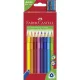 Színes ceruza készlet, háromszögletű, FABER-CASTELL "Jumbo", 10 különböző szín