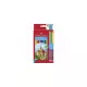 Színes ceruza készlet, hatszögletű, FABER-CASTELL, 12 különböző szín + 3 db bicolor ceruza