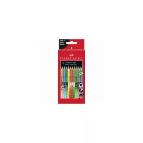   Színes ceruza készlet, háromszögletű, FABER-CASTELL "Colour Grip", 12 különböző szín