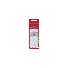   Színes ceruza készlet, hatszögletű, FABER-CASTELL, 10 különböző pasztell szín