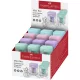 Hegyező, egylyukú, tartályos, display, FABER-CASTELL, pasztell színek - 24db