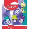 Radír display, MAPED "Little Monster", vegyes színek - 20db