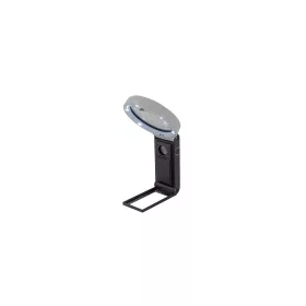   Nagyító, 90 mm, kihajtható állvánnyal, LED fénnyel, WEDO, fekete/fehér