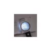 Nagyító, 90 mm, kihajtható állvánnyal, LED fénnyel, WEDO, fekete/fehér