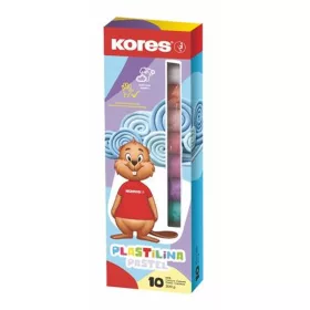   Gyurma, 200 g, 10 pasztell szín, KORES "PLASTILINA"