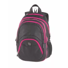   Hátizsák, 2in1, notebook tartóval és audió csatlakozóval, PULSE "Teens", pink-fekete