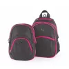 Hátizsák, 2in1, notebook tartóval és audió csatlakozóval, PULSE "Teens", pink-fekete