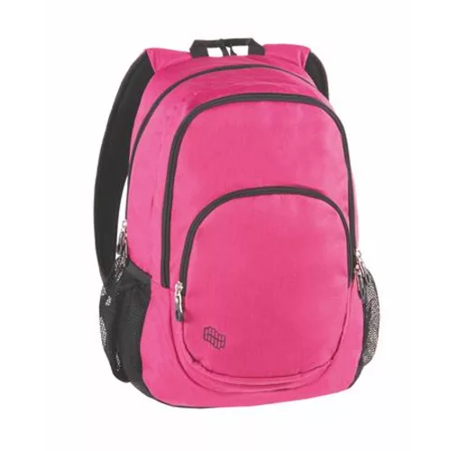 Hátizsák, 2in1, notebook tartóval és audió csatlakozóval, PULSE "Teens", pink-fekete