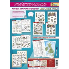   Tanulói munkalap csomag, 5 munkalap, 1 alátét, filc, STIEFEL "Angol nyelvtanulás"