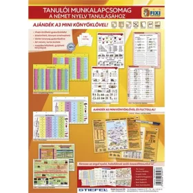   Tanulói munkalap csomag, 5 munkalap, 1 alátét, filc, STIEFEL "Német nyelvtanulás"