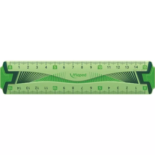 Vonalzó, műanyag, hajlítható, 15 cm, MAPED "Flex"