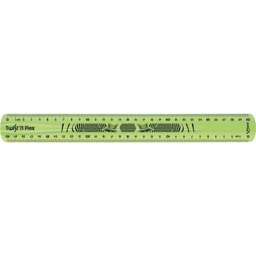 Vonalzó, műanyag, törhetetlen, 30 cm, MAPED "Twist`n Flex"