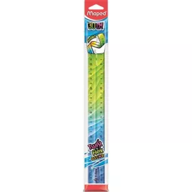 Vonalzó, műanyag, 30 cm, MAPED "Twist'n Flex Decor"
