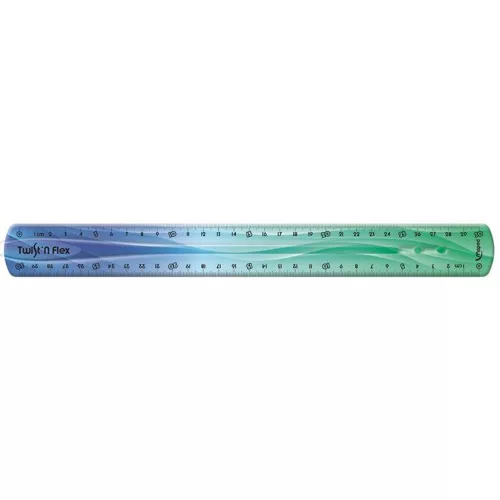 Vonalzó, műanyag, 30 cm, MAPED "Twist`n Flex Decor"
