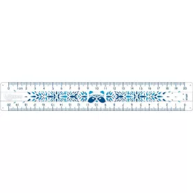   Vonalzó, műanyag, törhetetlen, 20 cm, MAPED "Study Unbreakable Fancy", vegyes színek