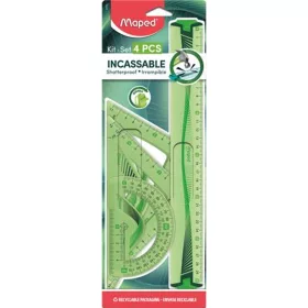   Vonalzókészlet, műanyag, hajlítható, 4 darabos, MAPED "Flex"