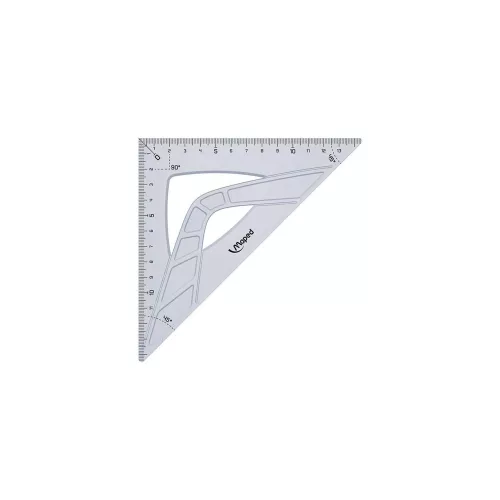 Háromszög vonalzó, műanyag, 45°, 21 cm, MAPED "Geometric"