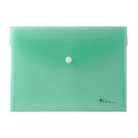 Irattartó tasak, A5, PP, patentos, VICTORIA OFFICE, zöld
