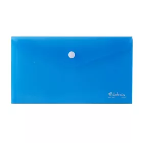 Irattartó tasak, DL, PP, patentos, VICTORIA OFFICE, kék
