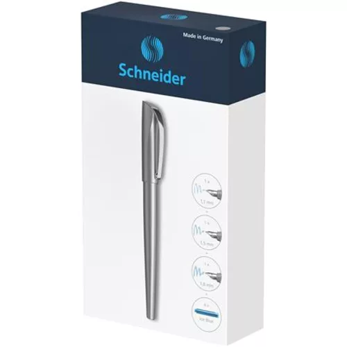Töltőtoll ajándékszett, 1,1 mm, ajándék 1,5 és 1,8 mm-es tollheggyel, SCHNEIDER
