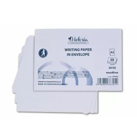   Írólap, famentes, A5, 20/50, VICTORIA PAPER "Borítékos" 60g - 50 lap