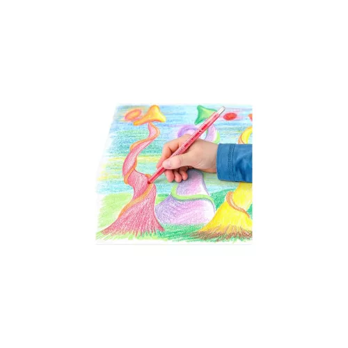 Zsírkréta, csavarós, STAEDTLER "Noris 221", 12 különböző szín