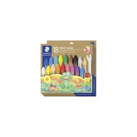   Zsírkréta, vastag, hatszögletű, STAEDTLER "Noris Junior 224", 18 különböző szín