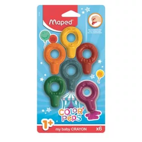 Zsírkréta, MAPED "Color'Peps Baby", 6 különböző szín